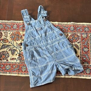 Oshkosh Toddler Plaid Overalls Size 2T